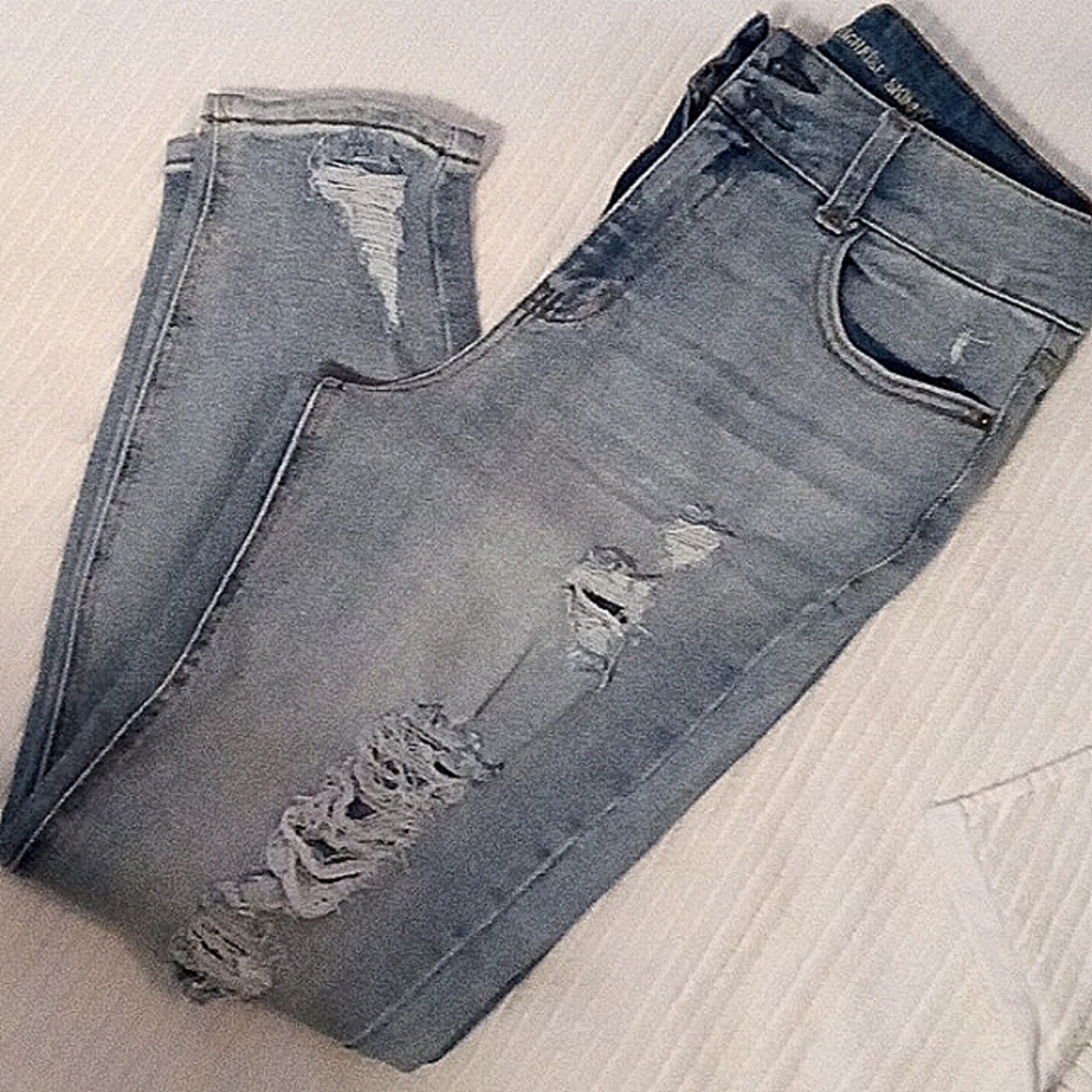 Vanilla Star Light Blue Distressed Jeans